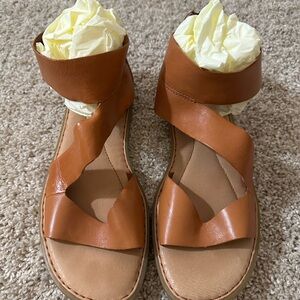 Born Brown Leather Sandals